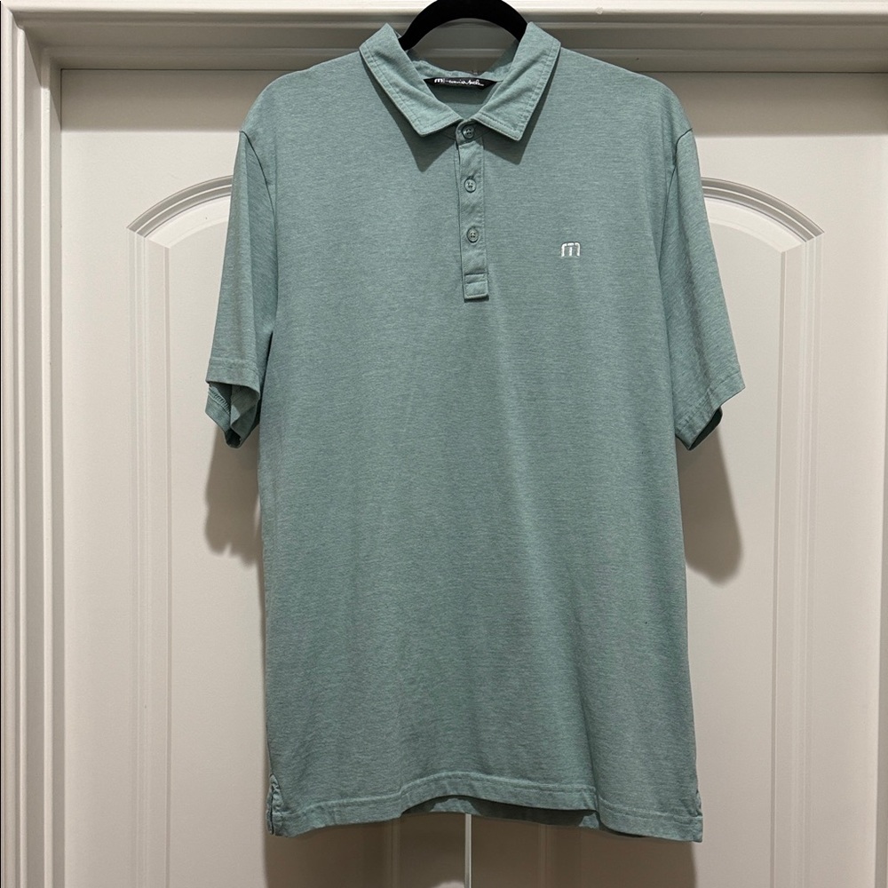 Travis Mathew Green Polo Shirt